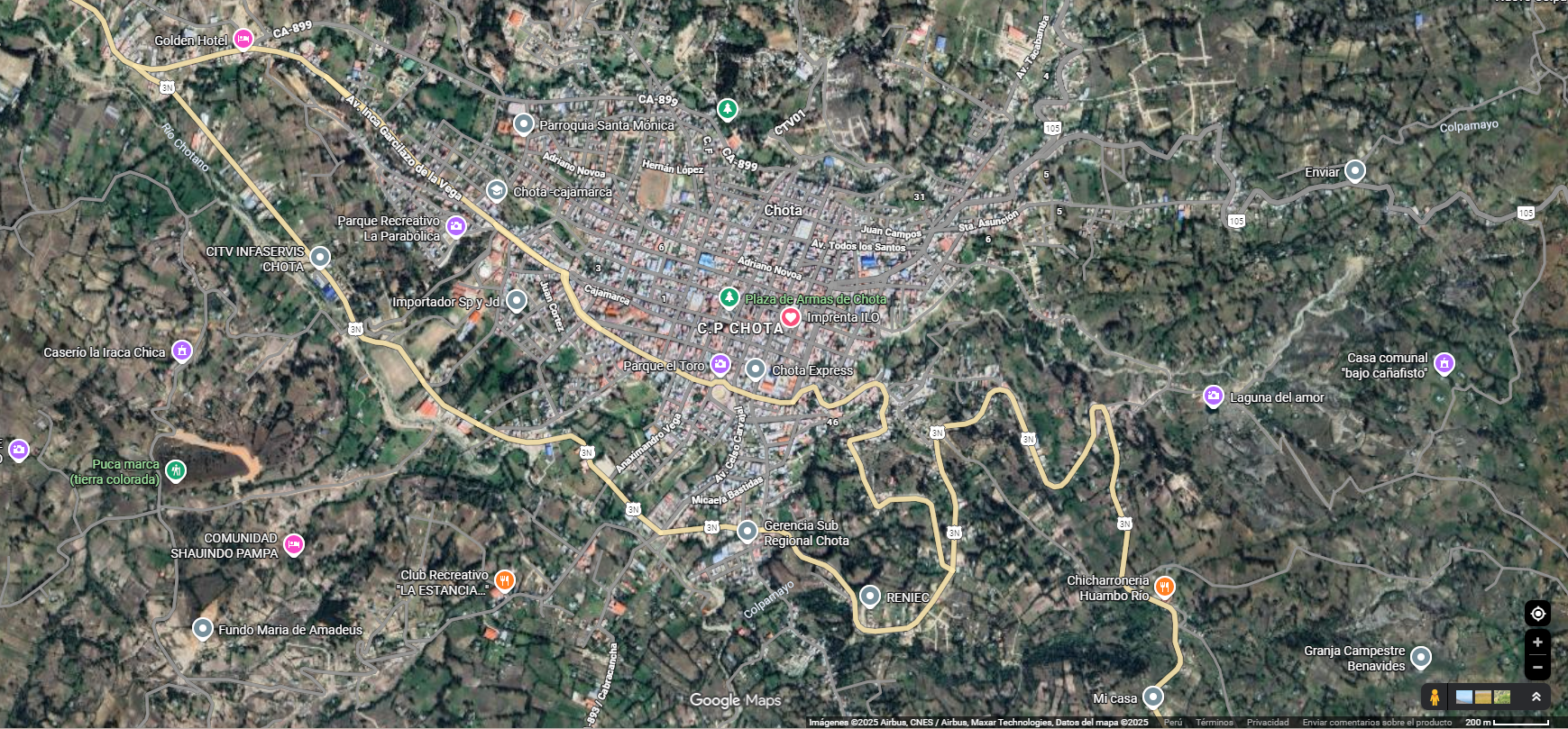 Mapa local / visual